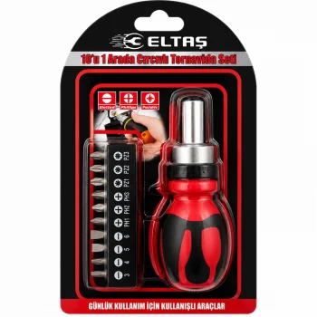 10IN1 SİLİKON SAP - CR-V CIRCIRLI TORNAVİDA BİTS SETİ PH1-PH2-PH-3 - PZ1-PZ2-PZ3 MANYETİK UÇ TUTUCU (5047)