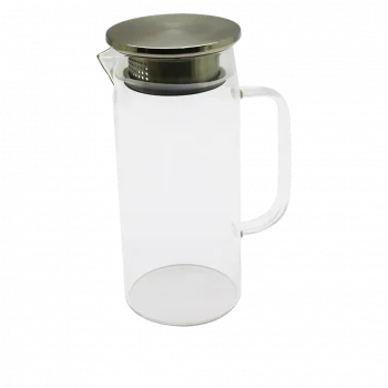 1.2LT - YUVARLAK CAM SÜRAHİ - SÜZGEÇLİ METAL KAPAK BOROSİLİKAT - TERMİSİL ISIYA DAYANAKLI (5047)