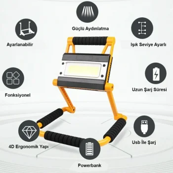 1300 Lümen Güçlü Aydınlatma Wt-328 Güçlü Fener