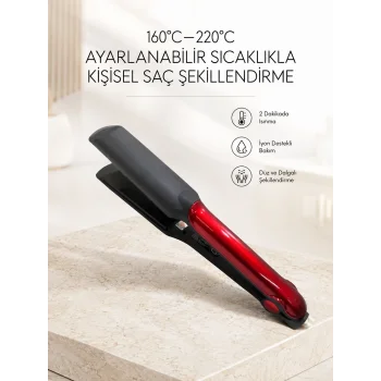 160°–220° Isı Ayarlı Saç Düzleştirici – Seyahat Tipi Hafif Model