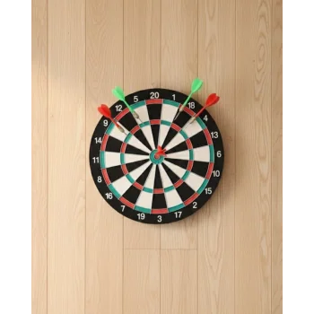 17 İnç Dart Tahtası Şık Tasarım Dayanıklı Yapı ve Dart Oku Hediyeli