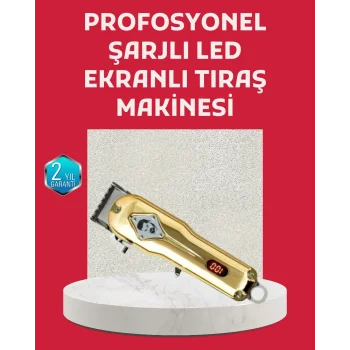 1800 mAh Bataryalı Uzun Kullanım Süreli Şarjlı Tıraş Makinesi
