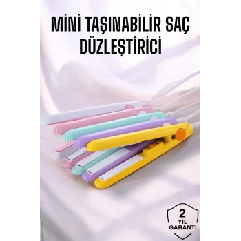 180°C Isı ve Uzun Süre Kalıcı Düzlük Sağlayan Mini Saç Düzleştirici