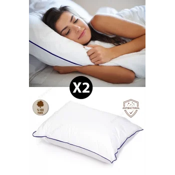 2 Adet Climate Nano Jel Yastık Otel Yastığı 50x70 Cm %100 Pamuk Dış Kumaş
