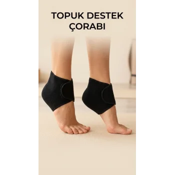 2li Ortopedik Silikon Tabanlı Topuk Dikeni Destek Çorap Seti