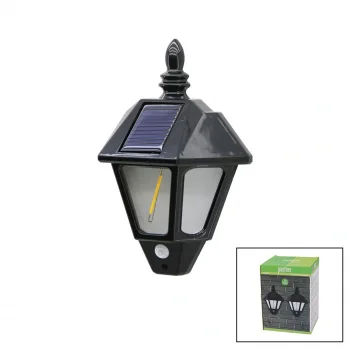 2 PCS  SOLAR - GÜNEŞ ENERJİLİ DUVAR LAMBASI COB LED SENSÖRLÜ= 3 MOD FONKSİYON BAHÇE-BALKON-SOKAK PT-2981 (5047)