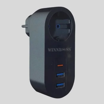 2 USB,1 TYPE-C Girişli 1li Çocuk Korumalı,Isıya Karşı Dayanıklı 2500Watt Termal Akım Korumalı Priz