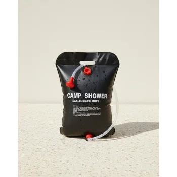 20 Litre Güneş Enerjili Kamp Duşu PVC Dayanıklı Taşınabilir Duş Torbası