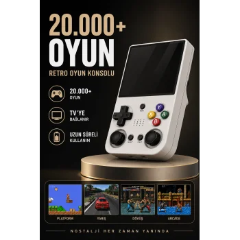 20.000 Oyunlu Retro El Konsolu Taşınabilir Oyun Cihazı