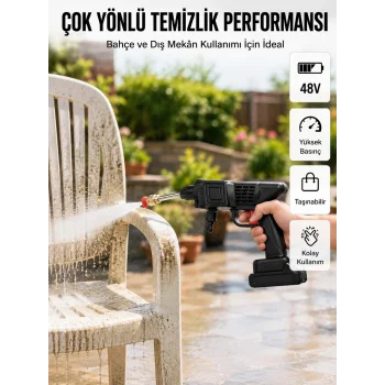 2025 Model 48V Şarjlı Basınçlı Yıkama Tabancası Orijinal Seri