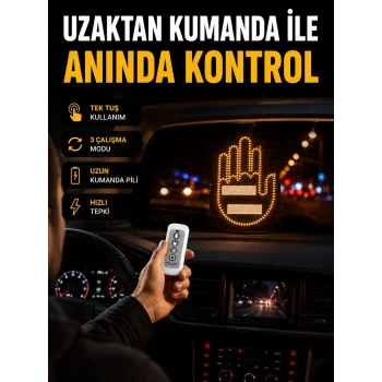 2025 Yeni Seri LED El Şekilli Park Uyarı ve Güvenlik Cihazı Orijinal