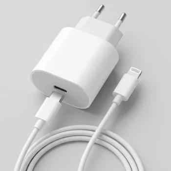 20W Hızlı Şarj Adaptörü USB-C to Lightning Kablolu – PD Destekli Süper Hızlı Şarj Cihazı (5047)
