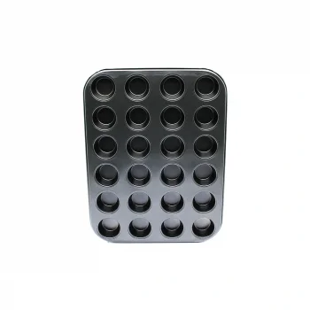 24 GÖZLÜ METAL - SİYAH MUFFIN KEK KALIBI (5047)