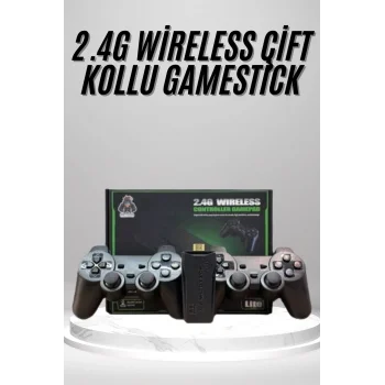 2.4g Uyumlu Kablosuz Çift Kol Atari Retro 20000 Oyun Game Stick