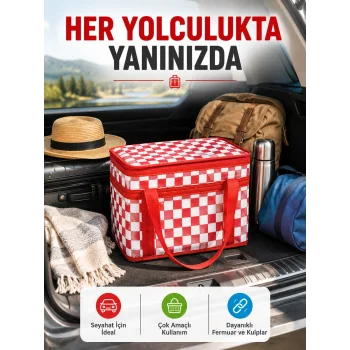 25 Litre Isı Yalıtımlı Termos Çanta Alüminyum Folyo İç Kaplamalı Piknik Çantası