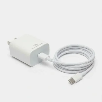 25W Hızlı Şarj Adaptörü USB-C to Type-C Kablolu – PD Destekli, Süper Hızlı Şarj Cihazı