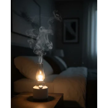 280 ml Retro Tasarım LED Işıklı USB Nemlendirici Aroma Difüzör