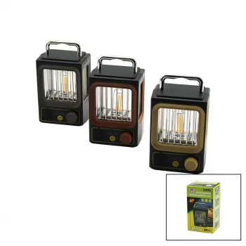 2İN1=12-LED - 1-RUSTİK AMPULKAMP - BAHÇE FENER SOLAR - ŞARJLI POWERBANK IŞIK AYARI - ŞARJ GÖSTERGE (5047)