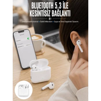 2.Nesil Yeni Model TWS Bluetooth Kulaklık Dokunmatik Kontrol Yüksek Ses Kaliteli Yeni Nesil