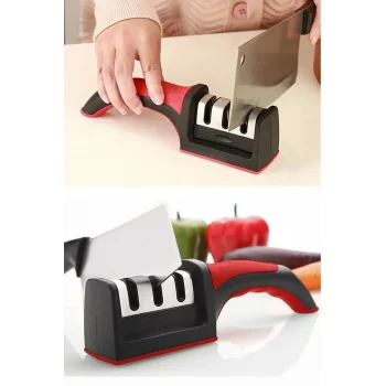 3 Aşamalı  Makas Bileyici Keskinleştirme Aleti (5047)