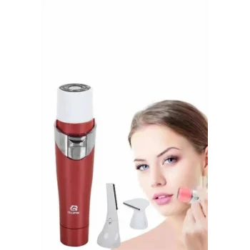 3 Başlıklı Yüz Kaş Epilasyon Aleti Değiştirilebilir Başlık Hassas Ciltlere Uygun