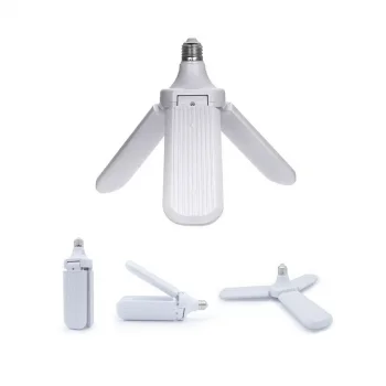 3 KOLLU PERVANE MODELİ BEYAZ LED LAMBA AMPUL 24W - E27 (5047)
