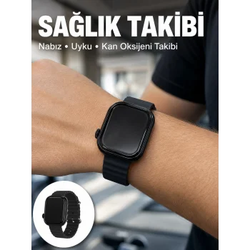 3 Kordonlu Akıllı Saat Bluetooth Arama ve Akıllı Bildirim Destekli