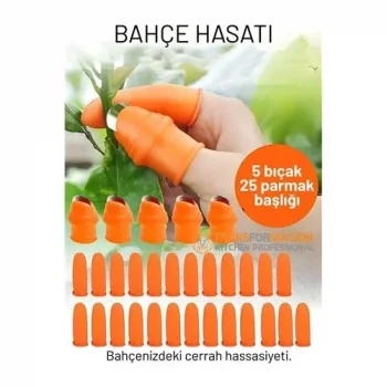 30 Parça Premium Pratik Bahçe Hasat Seti: Paslanmaz Çelik Başparmak Kesici Parmak Koruyucu