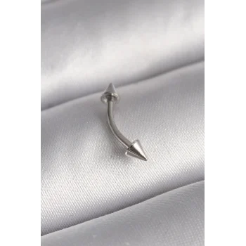 316L Çelik Gümüş Renk Çivi Model Piercing
