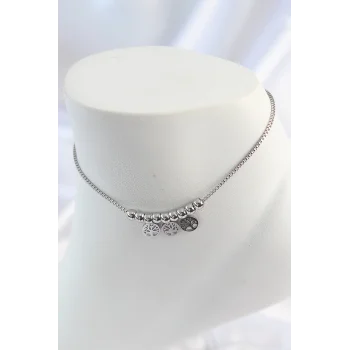 316L Çelik Gümüş Renk Yaşam Ağacı Model Kadın Halhal