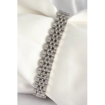 316L Çelik Gümüş Renk Zincir Model Erkek Bileklik