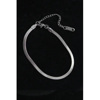 316L Çelik İtalyan Model Gümüş Renk Erkek Bileklik