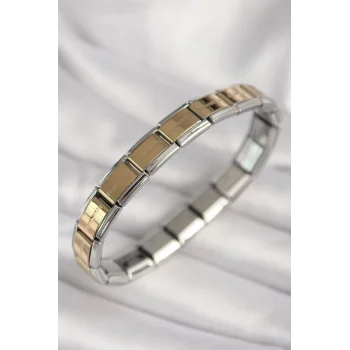 316L Çelik Mix Renk Yazılı Nomination Model Kadın Bileklik