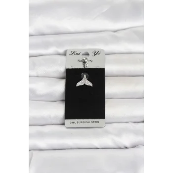 316L Cerrahi Çelik Dolphin Kuyruk Model Göbek Piercing