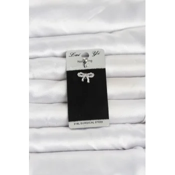 316L Cerrahi Çelik Fiyonk Model Göbek Piercing