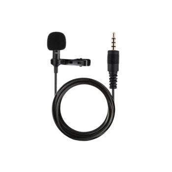 3.5mm Jak 1.5 Metre Double Mikrofon - Siyah
