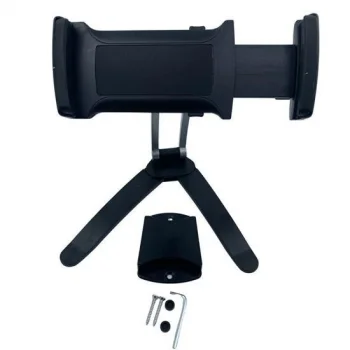 360 Derece Dönebilen Mutfak Masaüstü Telefon Tablet Tutucu Ayarlanabilir Esnek Ayaklı Metal Gövdeli (5047)