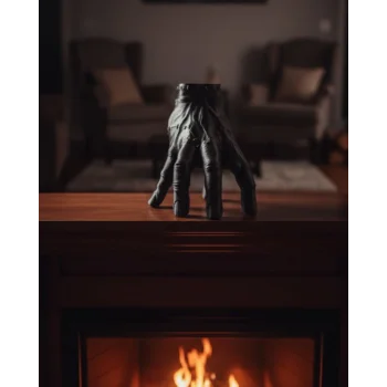 3D Dekoratif Siyah El Obje 17x16 cm Gotik ve Modern Aksesuar