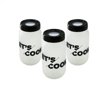 3PCS 100CC FLU SAKLAMA KABI - CAM KAVANOZ SET (5047)