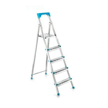 4+1BASAMAKLI METAL MERDİVEN Y: 105CM - 120KG.TAŞIMA KAPASİTESİ (5047)