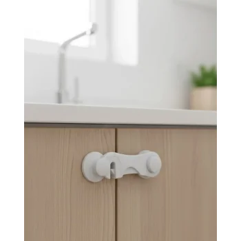 4 Adet Bebek Güvenlik Dolap Kilidi Çift Taraflı Bantlı Kolay Montajlı Emniyet Seti