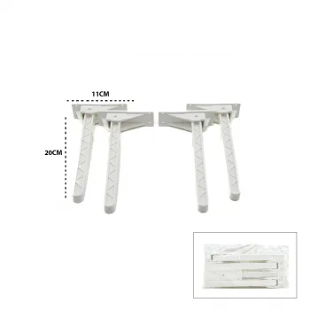 4 ADET BEYAZ SOFRA AYAK KOMPLE PLASTİK 20CM AÇ KAPA (5047)
