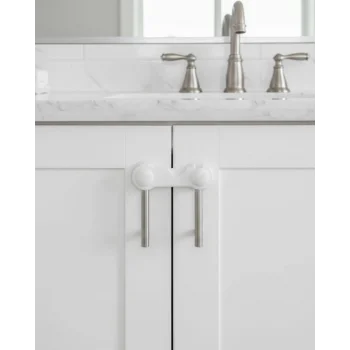 4 Adet Dolap ve Çekmece Emniyet Kilidi Çift Taraflı Bantlı Güvenli Tasarım