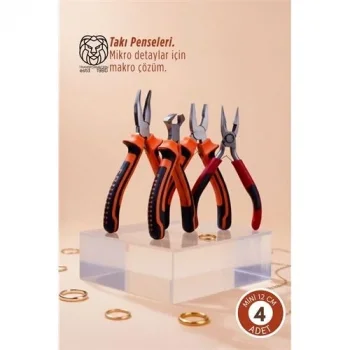 4lü Profesyonel Takı Tasarım & Hobi Pense Seti (hassas İşçilik Kiti)