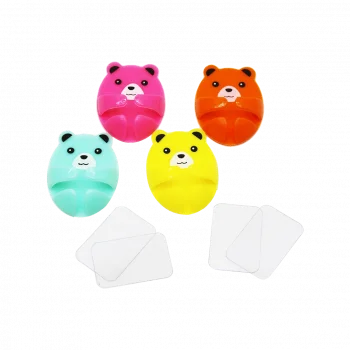 4 PARÇA  RENKLİ BÜYÜK AYICIK KABLO TUTACAK (5047)