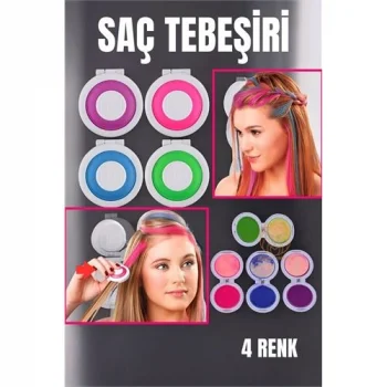 4 Renk Geçici Saç Tebeşir Seti 714662