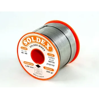 40-60 Lehim Teli 500 Gr 1.6 mm- Sn:40 / Pb:60