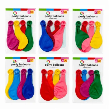 40 PAKET - 4PCS KÜÇÜK BOY RENKLİ 20CM PARTY BALON - TOPLAMDA 160 ADET BALON (5047)