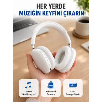 400 mAh Bataryalı Kablosuz Kulaklık | BT 5.0, Müzik & Görüşme Yeni Nesil