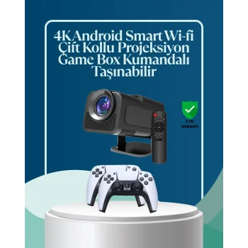 450 ANSI Lümen, 4K Destekli Kompakt Ev Projektörü